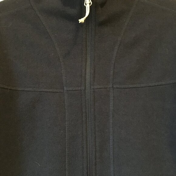 Seaside 2 Sweater Fleece Jacket Dark Navy Blue Zip Up High Collar - Picture 4 of 16